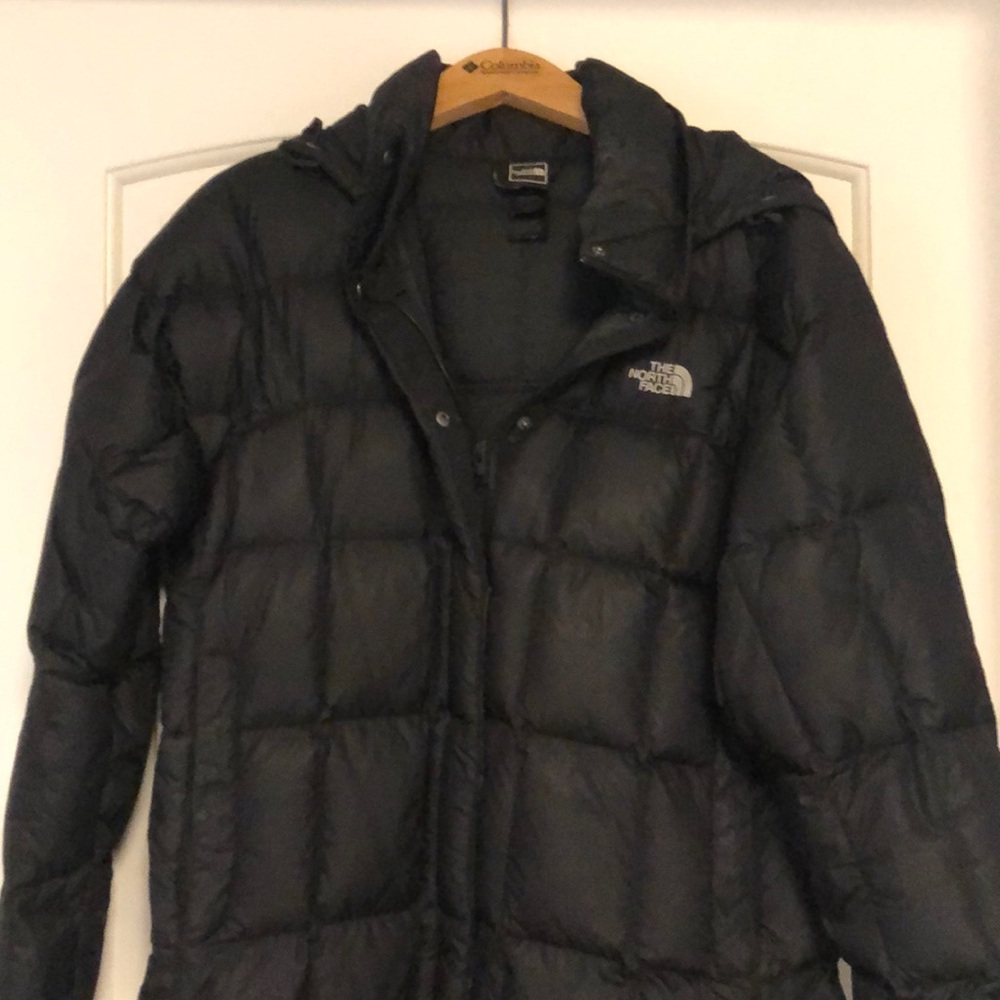 North Face Black 600 Long Puffer Coat